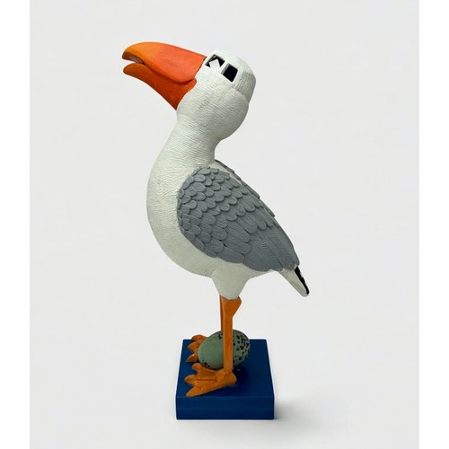 49 - Terry Webster (British, 1941-2024), 
Shell Head Bird, 
Composite resin, 
46cm.