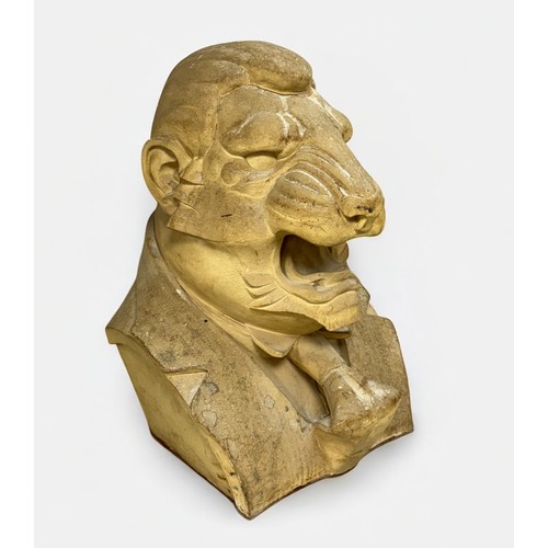 38 - Terry Webster (British, 1941-2024),
Tigerman,
Unpainted plaster, 
45cm.