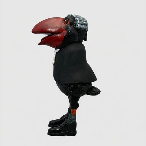 50 - Terry Webster (British, 1941-2024), 
Judge Crow, 
Composite resin, 
27cm.