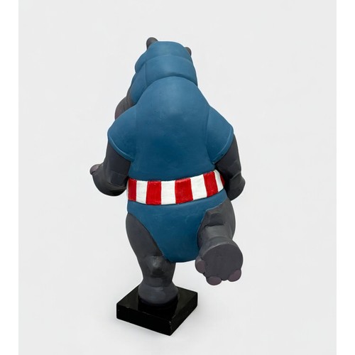 67 - Terry Webster (British, 1941-2024), 
Captain Hippo, 
Composite resin, 
33cm.