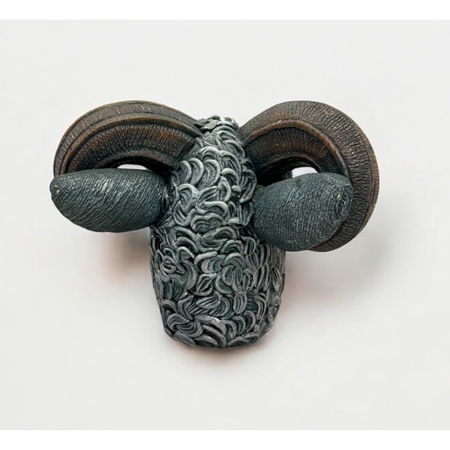 68 - Terry Webster (British, 1941-2024), 
Rams head, 
Composite resin. 
20m.