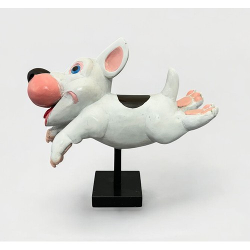 69 - Terry Webster (British, 1941-2024), 
Leaping Dog, 
Composite resin, 
25cm.