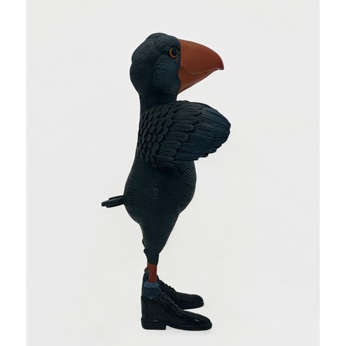 56 - Terry Webster (British, 1941-2024), 
Bird in Boots, 
Composite resin, 
37cm.