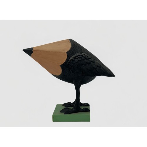 57 - Terry Webster (British, 1941-2024), 
Pencil Bird, 
Composite resin, 
21cm.