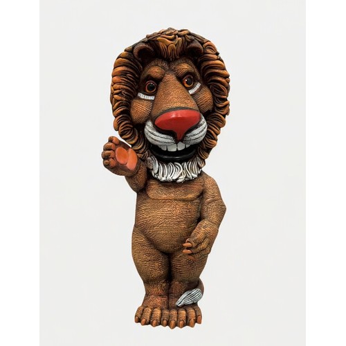 73 - Terry Webster (British, 1941-2024), 
Friendly Lion, 
Composite resin, 
43cm.