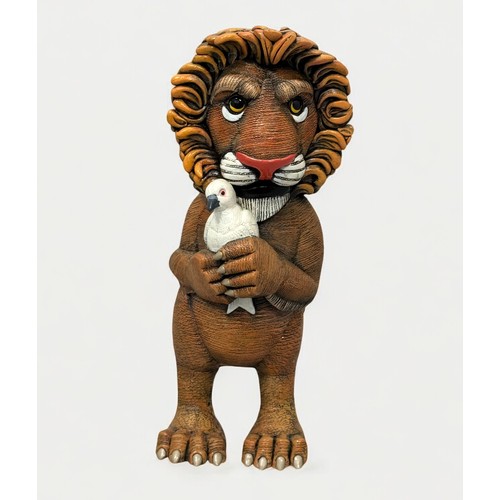 75 - Terry Webster (British, 1941-2024),
Friendly Lion, 
Composite resin, 
37cm.