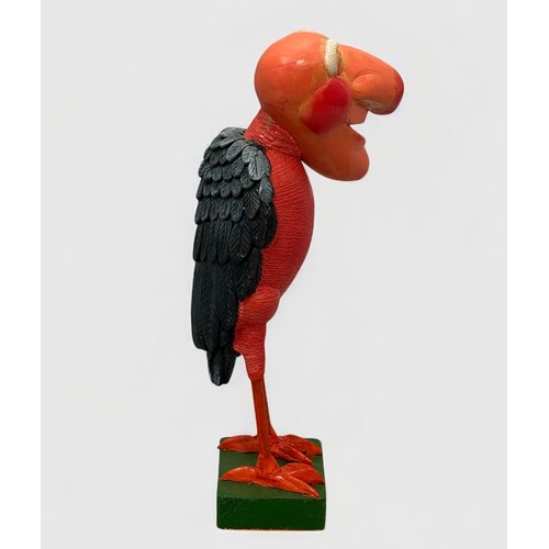 51 - Terry Webster (British, 1941-2024),
Red Bird, 
Composite resin, 
28cm.