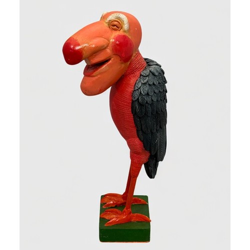 51 - Terry Webster (British, 1941-2024),
Red Bird, 
Composite resin, 
28cm.