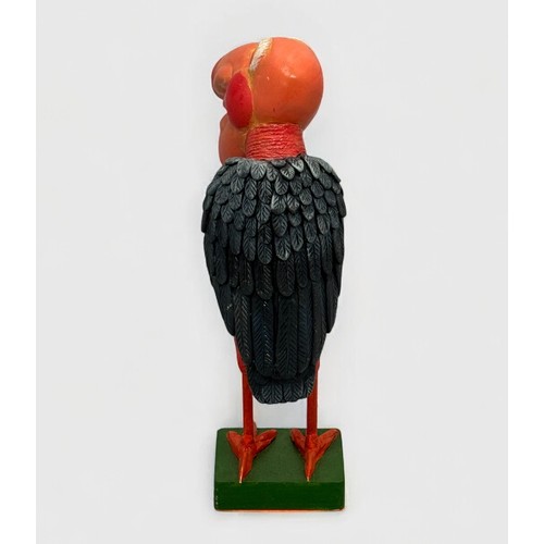 51 - Terry Webster (British, 1941-2024),
Red Bird, 
Composite resin, 
28cm.