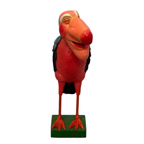 51 - Terry Webster (British, 1941-2024),
Red Bird, 
Composite resin, 
28cm.