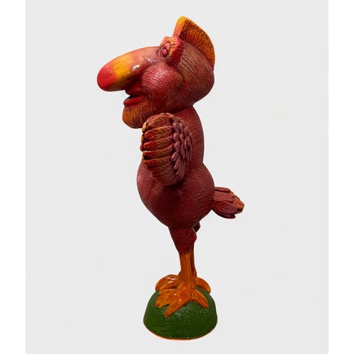 52 - Terry Webster (British, 1941-2024),
Red Bird, 
Composite resin, 
31cm.