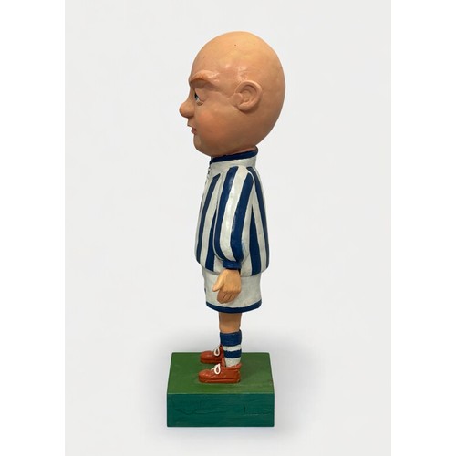 21 - Terry Webster (British, 1941-2024),
Footballer, 
Composite resin on wooden base, 
46cm