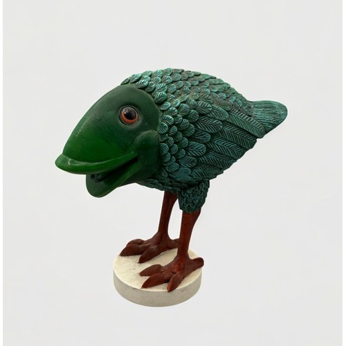 43 - Terry Webster (British, 1941-2024), 
Fish Bird, 
Composite resin, 
21cm.