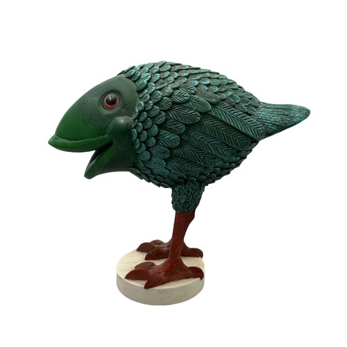 43 - Terry Webster (British, 1941-2024), 
Fish Bird, 
Composite resin, 
21cm.