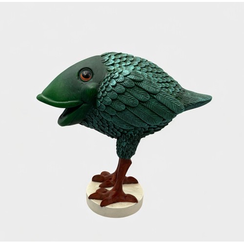 44 - Terry Webster (British, 1941-2024), 
Fish bird, 
Composite resin, 
21cm.