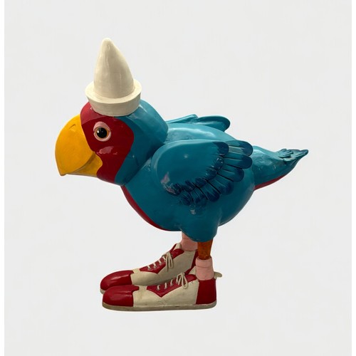 41 - Terry Webster (British, 1941-2024), 
Parrot in boots, 
Composite resin, 
43cm.