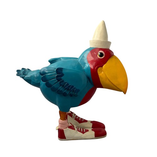 41 - Terry Webster (British, 1941-2024), 
Parrot in boots, 
Composite resin, 
43cm.