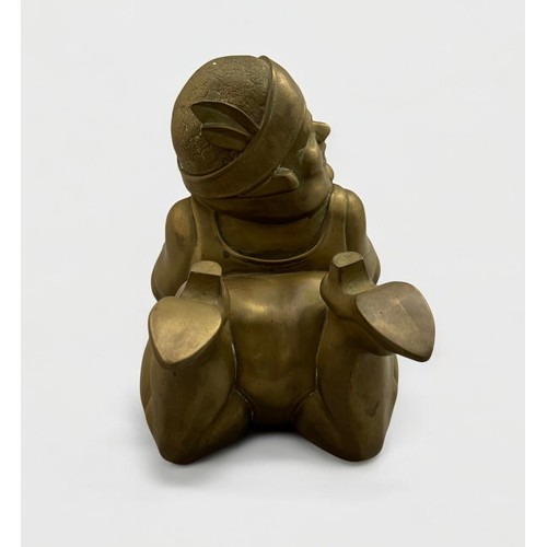 8 - Terry Webster (British, 1941-2024), 
Bronze lady, 
Composite resin, 
15cm.