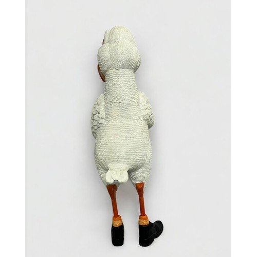 45 - Terry Webster (British, 1941-2024)
Gull in Boots, 
Composite resin, 
38cm.