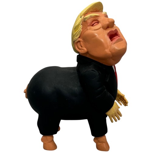 10 - Terry Webster (British, 1941-2024), 
Trump Pig, 
Composite resin, 
32cm.