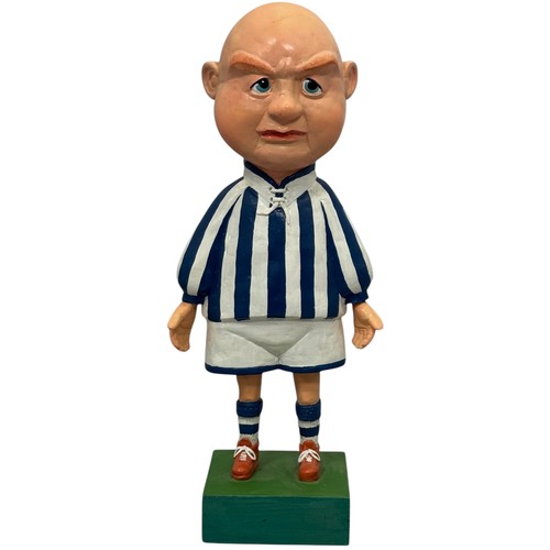 21 - Terry Webster (British, 1941-2024),
Footballer, 
Composite resin on wooden base, 
46cm