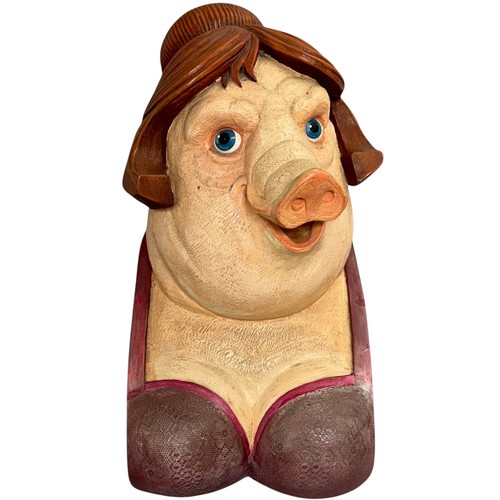 28 - Terry Webster (British, 1941-2024), 
Pigwoman, 
Composite resin and ceramic, 
1999, 
48cm.