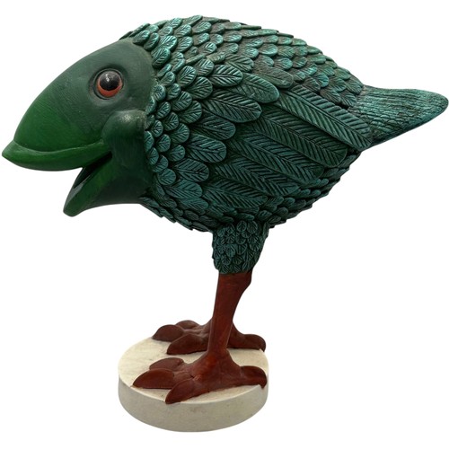 43 - Terry Webster (British, 1941-2024), 
Fish Bird, 
Composite resin, 
21cm.