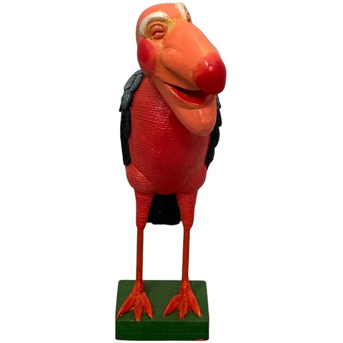 51 - Terry Webster (British, 1941-2024),
Red Bird, 
Composite resin, 
28cm.