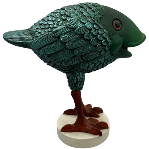 44 - Terry Webster (British, 1941-2024), 
Fish bird, 
Composite resin, 
21cm.