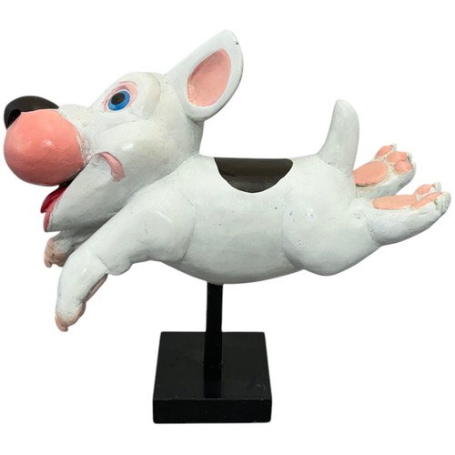 69 - Terry Webster (British, 1941-2024), 
Leaping Dog, 
Composite resin, 
25cm.