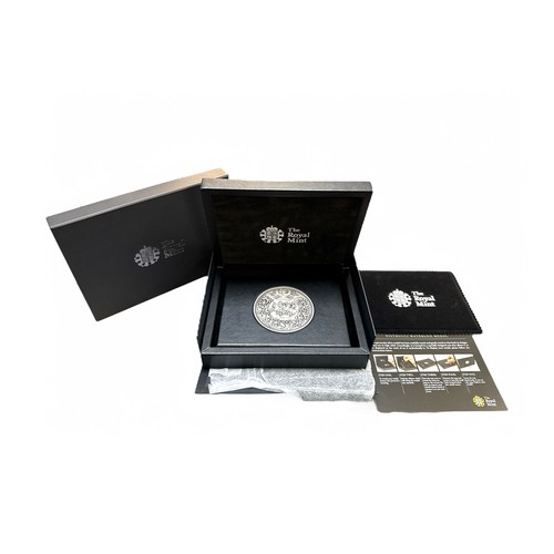 169 - The Royal Mint 2015 Pistrucci Waterloo Medal, 250g silver medal limited edition no. 1165/1815, in pr... 