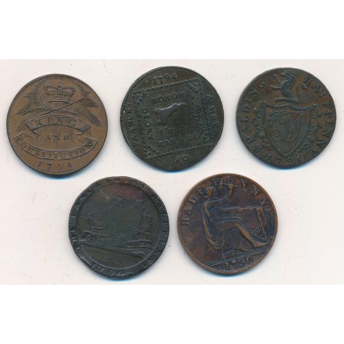 367 - 1794  Middlesex Map Of France Halfpenny Token O Honour Trodden Under Foot R May Great Britain Ever R... 