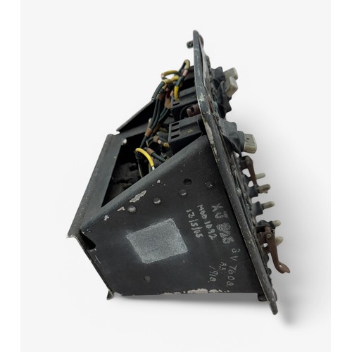 137 - An aircraft Manual Heat Control labelled EMCINTAKE), believed to be from a Vulcan fighter jet. Inscr... 