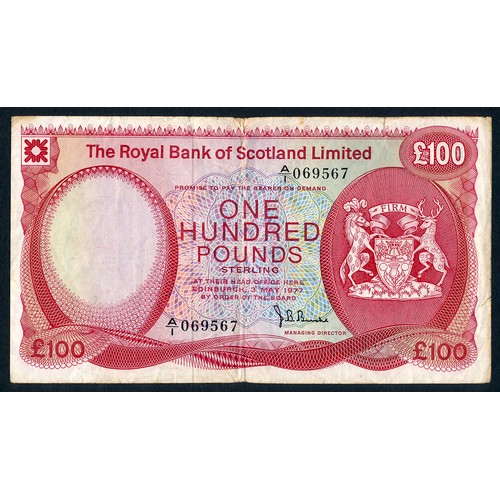 402 - Selection of Seven Banknotes to include J.B.Burke 1997 (May 3) The Royal Bank of Scotland A/1 069567... 