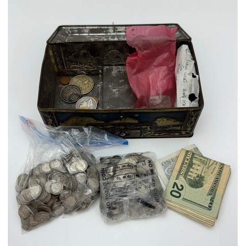 200 - Pre-decimal coin collection, mainly 20th Century with significant silver content, including crown 19... 