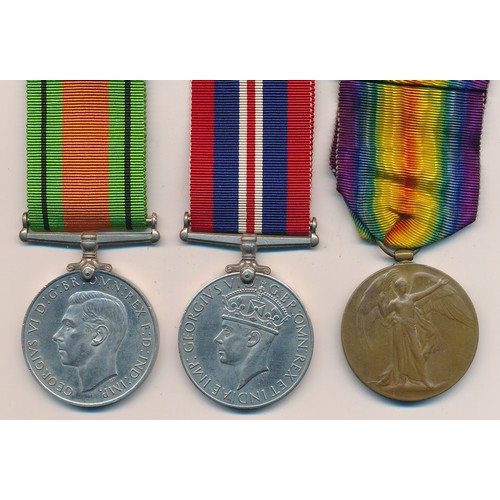 24 - Possible family medals with First World War Victory Medal to 50382 Pte A. Jones Ches R. very fine. A... 