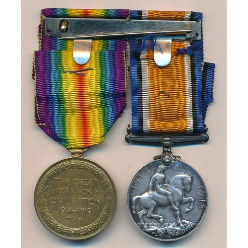 12 - First World War - Henry C Taylor - BWM and Victory Medal with MID oakleaf to 82518 Cpl H.C. Taylor M... 