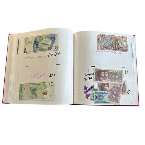 398 - World banknotes (270+), in an album Belarus, Belgium, Egypt, France, GB, Greece, Norway, Scotland, U... 