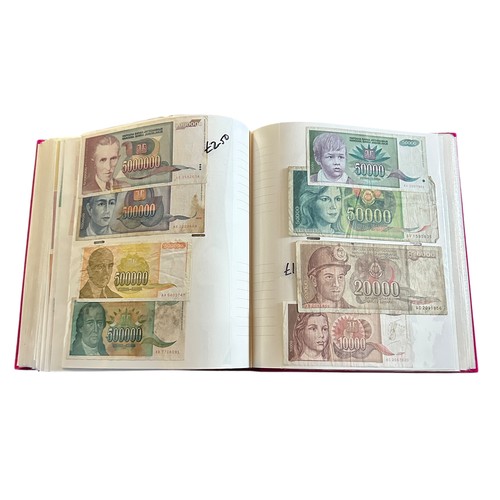 398 - World banknotes (270+), in an album Belarus, Belgium, Egypt, France, GB, Greece, Norway, Scotland, U... 