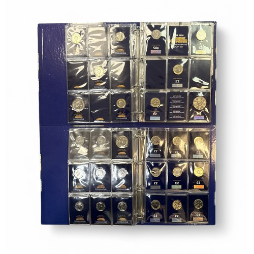 268 - Modern British coin collection in two Change Checker albums with 10p A-Z full set of 26, £5 (8), £2,... 