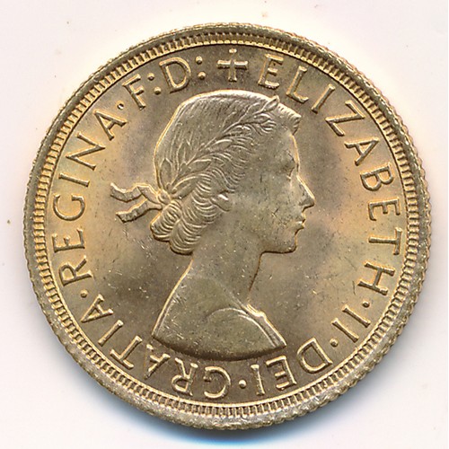 180 - Elizabeth II 1964 full gold sovereign uncirculated.