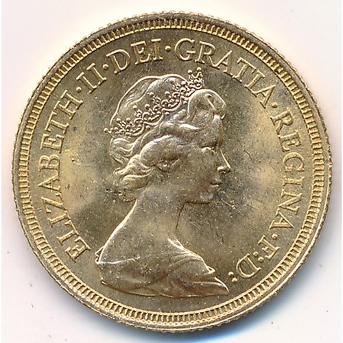 184 - Elizabeth II 1974 full gold sovereign uncirculated.