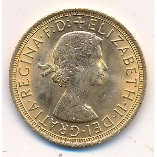 182 - Elizabeth II 1967 full gold sovereign uncirculated.