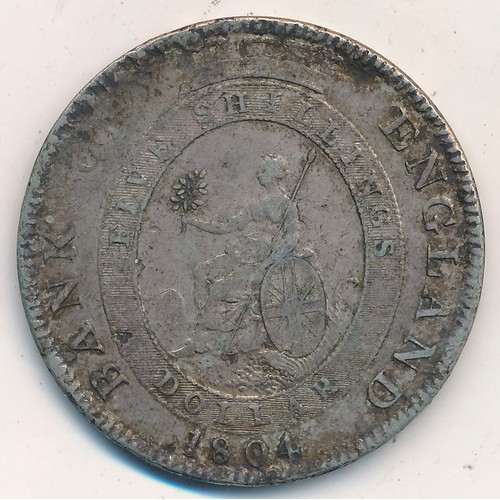 259 - George III 1804 Bank of England dollar (five shillings) fine.