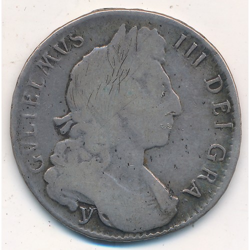 241 - William III 1697Y half crown, fine.