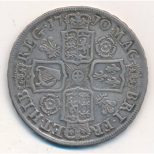 248 - Anne 1710 half crown, fine.