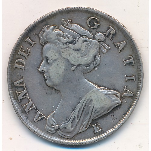 246 - Anne 1707E half crown, fine.