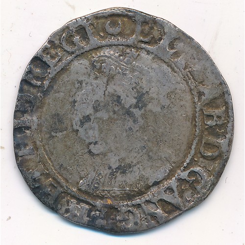 224 - Elizabeth I, Sixth issue, Shilling, mm. crescent (1587-89), 6.01g. S.2577.e, Shilling, mm. crescent ... 