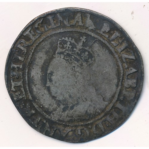 225 - Elizabeth I, Sixth issue, Shilling, mm. escallop (1584-86), 5.90g. S.2577.