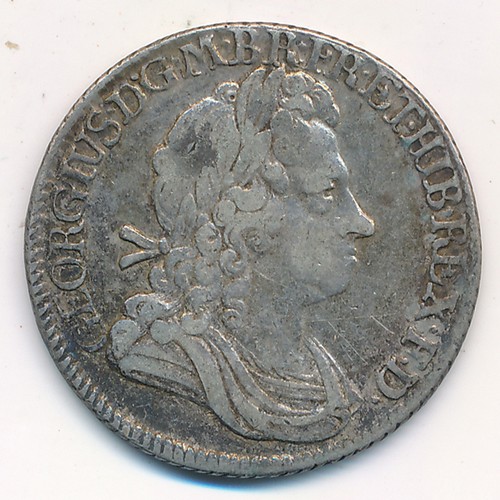 251 - George I 1720 shilling, first bust, plain, fine.